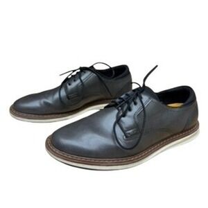 "Mix No. 9" Barnfel-W Mens Grey Oxford Dress Shoes SZ 9W Lace Up Modern Casual